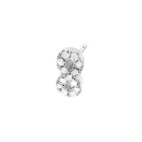 Juweel Diamanti Per Tutti Infinity Single Earring M1309 WHITE Juweel Diamanti Per Tutti Infinity Single Earring M1309 WHITE