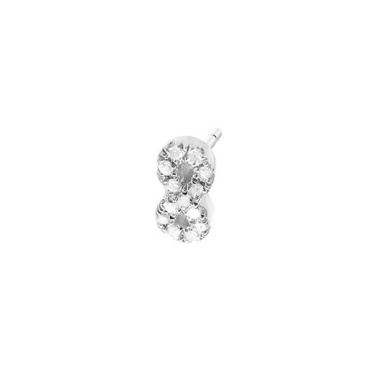 Juweel Diamanti Per Tutti Infinity Single Earring M1309 WHITE Juweel Diamanti Per Tutti Infinity Single Earring M1309 WHITE