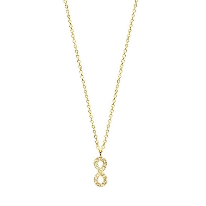 Juweel DIAMANTI PER TUTTI INFINITY NECKLACE M2044 YELLOW