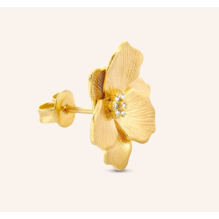 Juweel DIAMANTI PER TUTTI JASMINE SMALL SINGLE STUD EARRING M2315 YELLOW