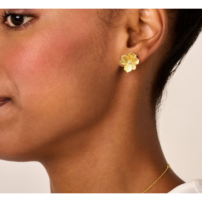 Juweel DIAMANTI PER TUTTI JASMINE SMALL SINGLE STUD EARRING M2315 YELLOW