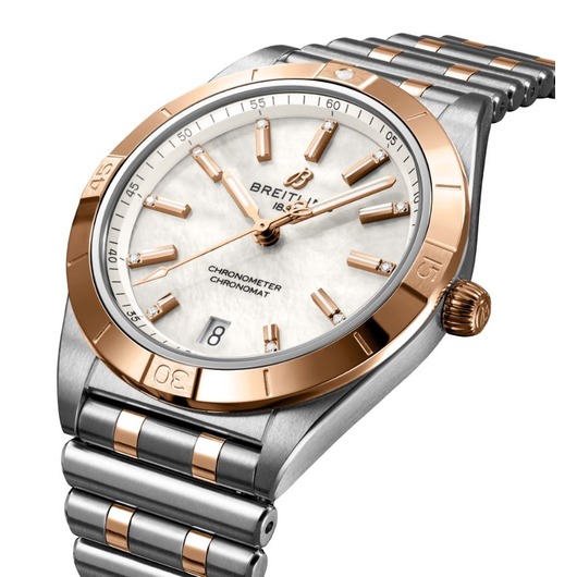 Horloge Breitling Chronomat 36 Automatic Steel & Gold MOP U10380101A2U1