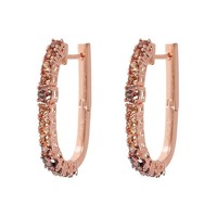 Juweel Bronzallure Elongated earring rosé plated WSBZ02059.BROWN Juweel Bronzallure Elongated earring rosé plated WSBZ02059.BROWN