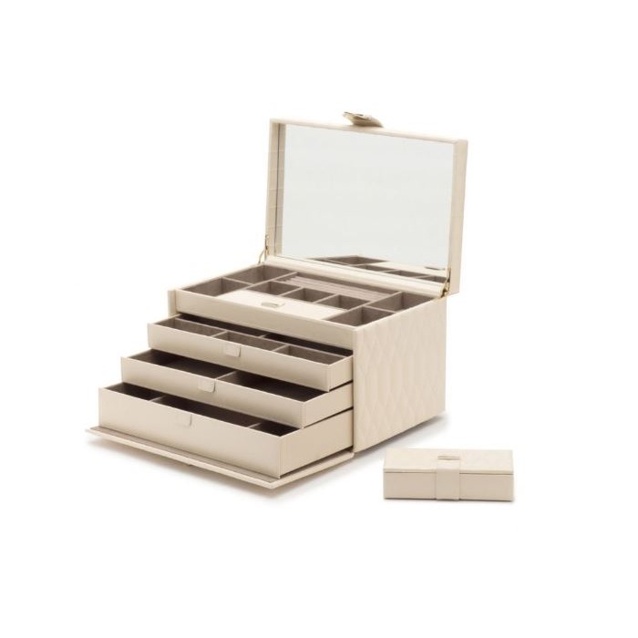  Wolf Caroline Large Jewelry Case Ivory 329653