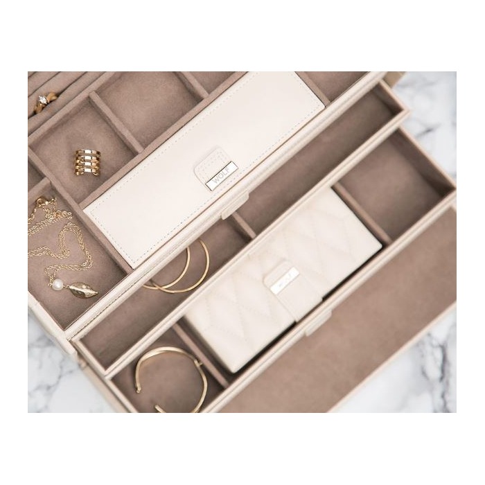  Wolf Caroline Large Jewelry Case Ivory 329653