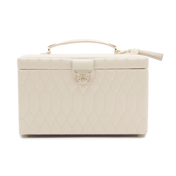  Wolf Caroline Large Jewelry Case Ivory 329653