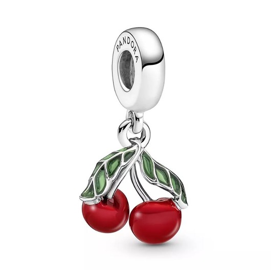Juweel PANDORA CHERRY DANGLE CHARM 791583C01 Juweel PANDORA CHERRY DANGLE CHARM 791583C01