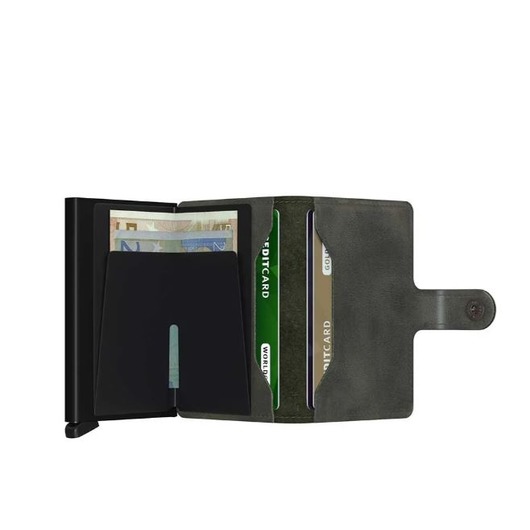 Lederwaren Secrid wallet miniwallet Vintage Olive Black