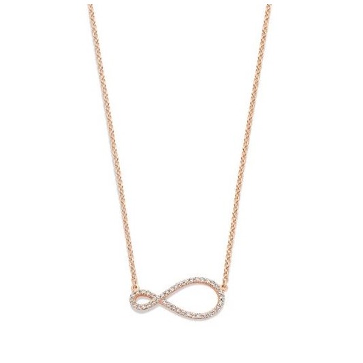Juweel Bigli Infinity collier 18karaat rosé goud witte diamant 23H80Rdia Juweel Bigli Infinity collier 18karaat rosé goud witte diamant 23H80Rdia