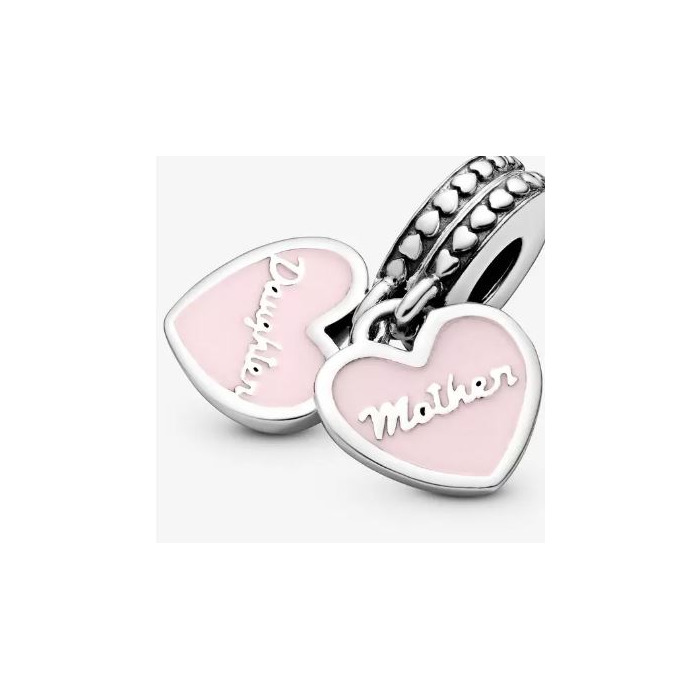 Juweel Pandora Mother and Daughter split Heart dangle 792072EN40
