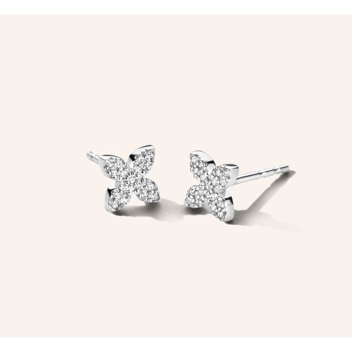 Juweel DIAMANTI PER TUTTI LITTLE FLOWER EARRINGS M2252 WHITE