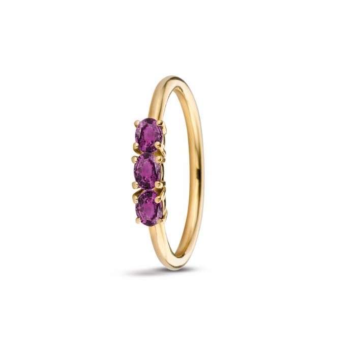Juweel Miss Spring Brilliantly ring 14K geelgoud rose tourmalijn MSR702GG-RT