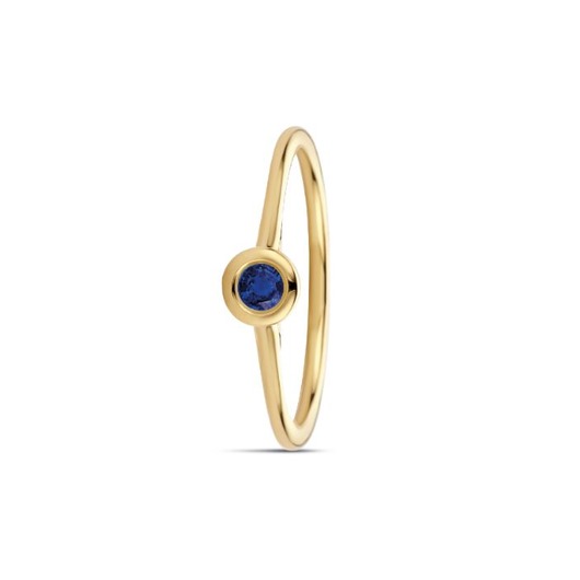 Juweel Miss Spring Brilliantly ring 14K geelgoud blauwe saffier MSR610GG-SA