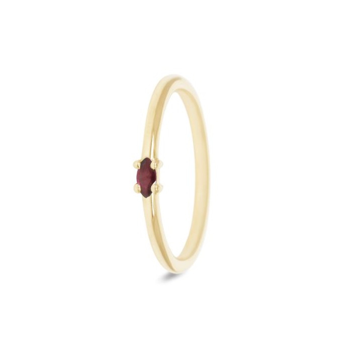 Juweel Miss Spring Brilliantly ring 14K geelgoud marquis robijn MSR615GG-RO