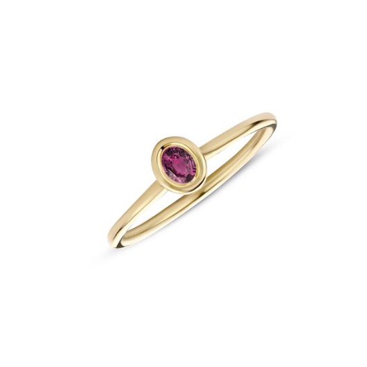 Juweel Miss Spring Brilliantly ring 14K geelgoud rose tourmalijn MSR612-RT Juweel Miss Spring Brilliantly ring 14K geelgoud rose tourmalijn MSR612-RT