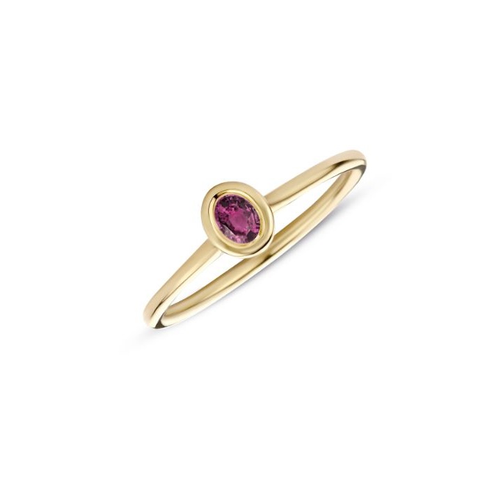 Juweel Miss Spring Brilliantly ring 14K geelgoud rose tourmalijn MSR612-RT