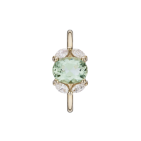 Juweel Atelier P ring Nina 18k rosé goud Diamant/Groene Beryl APS052-8X6-18WPRO Juweel Atelier P ring Nina 18k rosé goud Diamant/Groene Beryl APS052-8X6-18WPRO