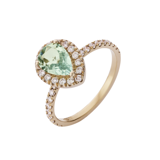 Juweel Atelier P ring Veronique 18k rosé goud Diamant APS058-9X6-18WPRO