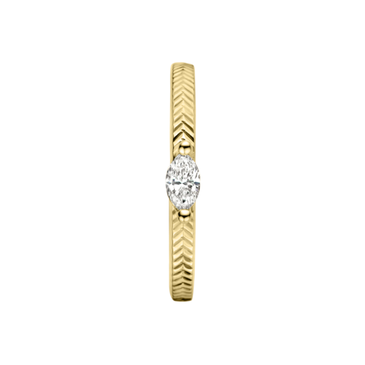 Juweel Atelier P ring Christel 18k geelgoud Diamant AP04R0050-18Y