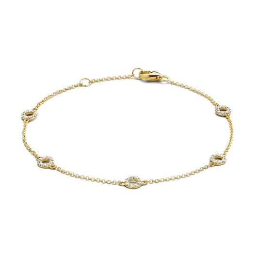 Juweel Blush armband 14karaat geelgoud zirconium 2200YZI Juweel Blush armband 14karaat geelgoud zirconium 2200YZI