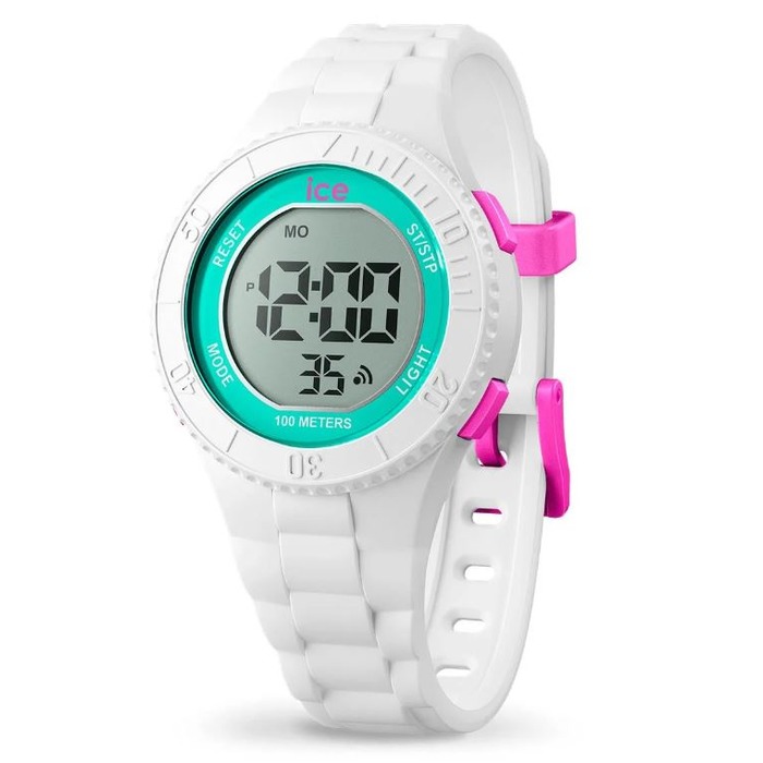 Horloge Ice Watch ICE Digit White Turquoise small 021270