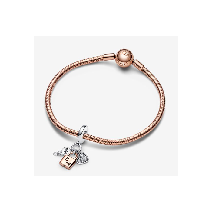 Juweel Pandora Moments Padlock, Key & Heart charm 782506C01