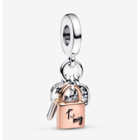 Juweel Pandora Moments Padlock, Key & Heart charm 782506C01 Juweel Pandora Moments Padlock, Key & Heart charm 782506C01