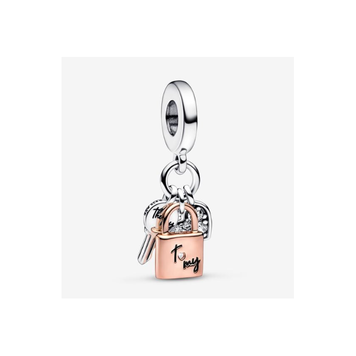 Juweel Pandora Moments Padlock, Key & Heart charm 782506C01