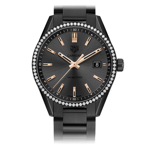 Tag Heuer Carrera 39 mm WAR1115.BA0602 Black Titanium dames horloge