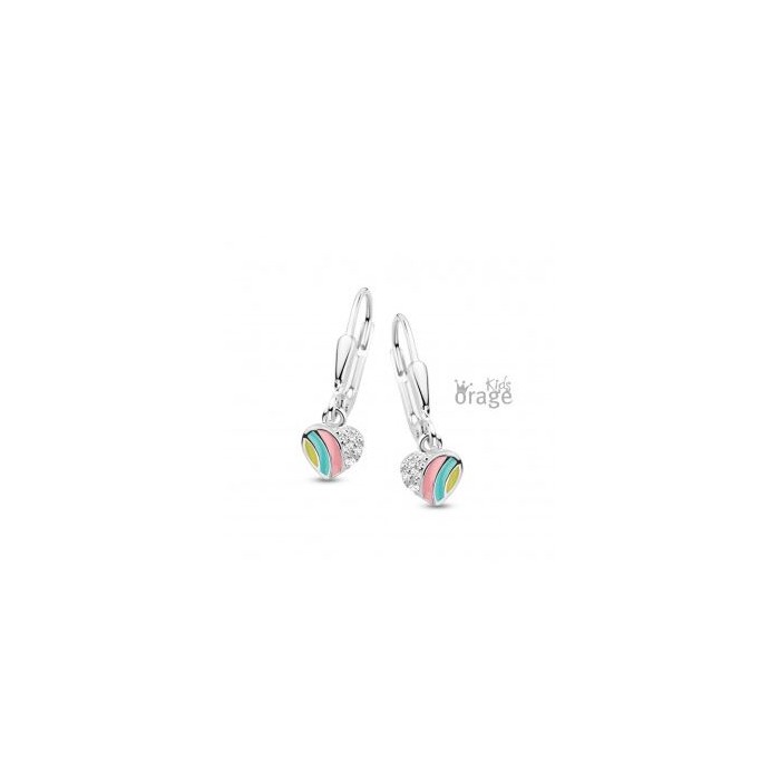 Juweel ORAGE KIDS OORSTEKERS HART MULTICOLOR PASTEL K2678