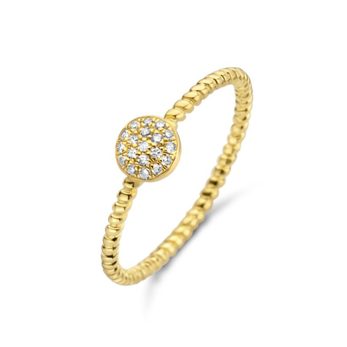 Juweel DIAMANTI PER TUTTI GALAXY TWISTED RING YELLOW M1037