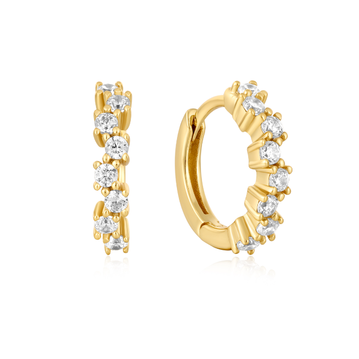 Juweel Ania Haie Ear Edit Sparkle Cluster Huggie Hoop Earrings E047-09G