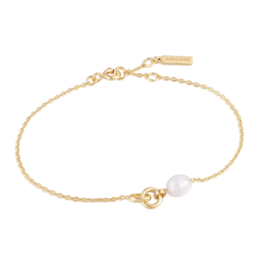 Juweel Ania Haie Pearl Power Link Chain Bracelet B043-01G Juweel Ania Haie Pearl Power Link Chain Bracelet B043-01G