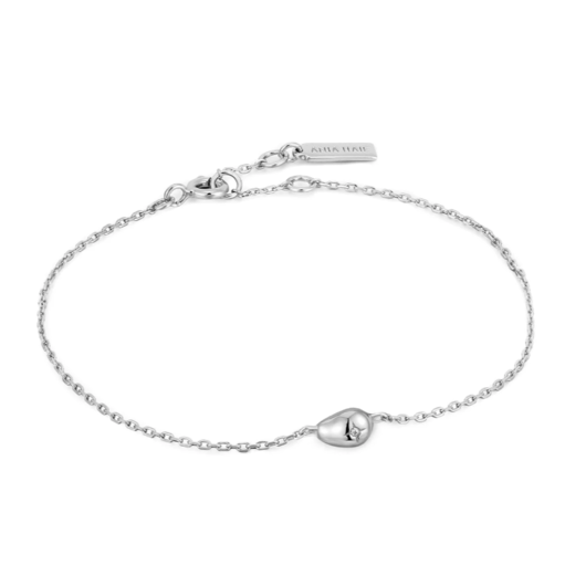 Juweel Ania Haie Pearl Power Silver Pebble Sparkle Chain Bracelet B043-04H