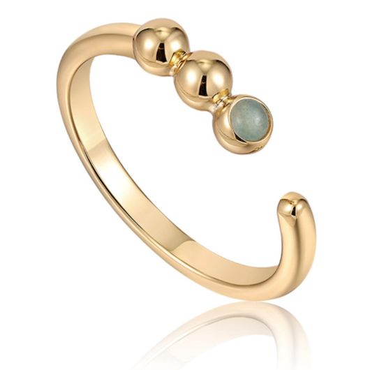 Juweel Ania Haie Spaced Out Orb Amazonite Adjustable Ring R045-01G-AM