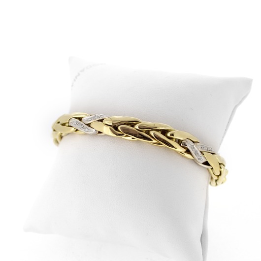 Juweel Armband Bicolorgoud 18karaat briljant 'CV-1267-TWDH' Juweel Armband Bicolorgoud 18karaat briljant 'CV-1267-TWDH'