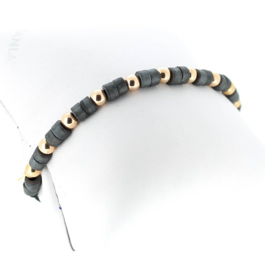 Juweel Jaibor Wolf 18 karaat rose gold bracelet hematites B4840JP360 'OTL-5040'