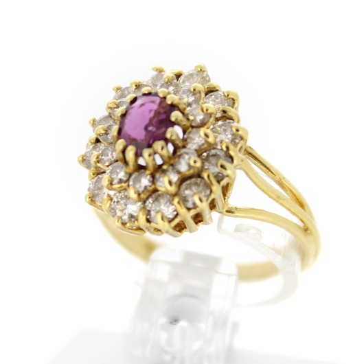 Juweel Ring Geelgoud 18karaat briljant 'CV-1282-TWDH'