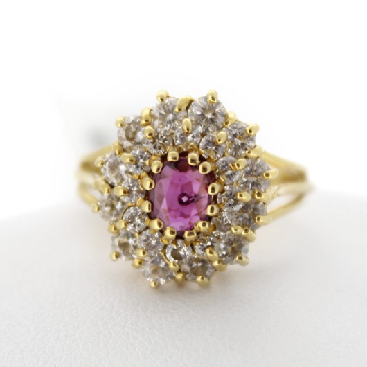 Juweel Ring Geelgoud 18karaat briljant 'CV-1282-TWDH'