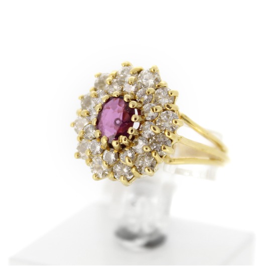Juweel Ring Geelgoud 18karaat briljant 'CV-1282-TWDH'