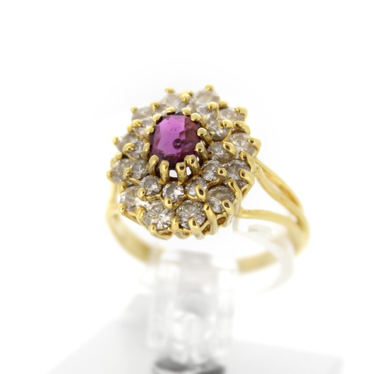 Juweel Ring Geelgoud 18karaat briljant 'CV-1282-TWDH'