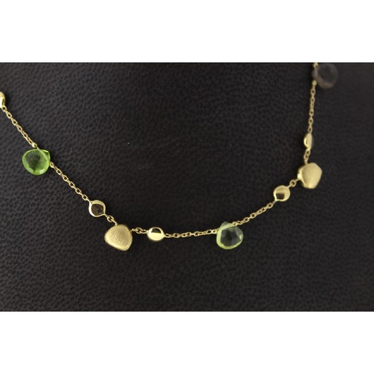 Juweel Femme Adorée collier geelgoud 18 karaat kleurstenen '69737-1231-TWDH'