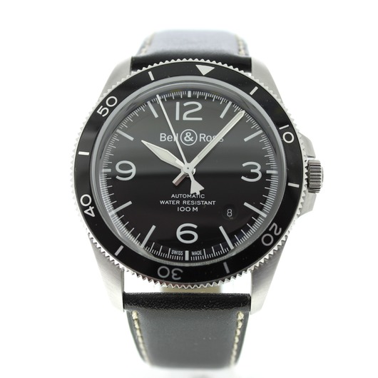 Horloge Bell & Ross BR V2-92 Black Steel BRV292-BL-ST/SCA