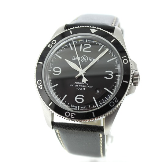 Horloge Bell & Ross BR V2-92 Black Steel BRV292-BL-ST/SCA