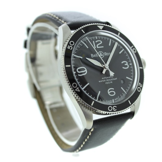 Horloge Bell & Ross BR V2-92 Black Steel BRV292-BL-ST/SCA