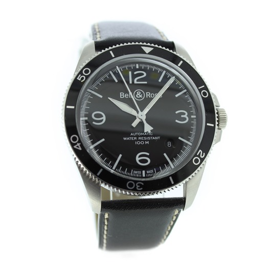 Horloge Bell & Ross BR V2-92 Black Steel BRV292-BL-ST/SCA
