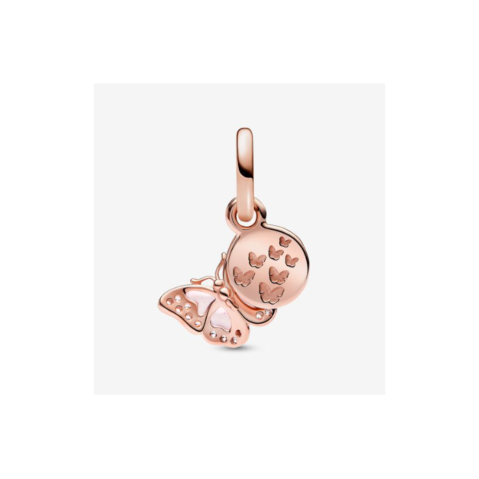Juweel PANDORA MOMENTS BUTTERFLY ROSE GOLDPLATED 782555C01