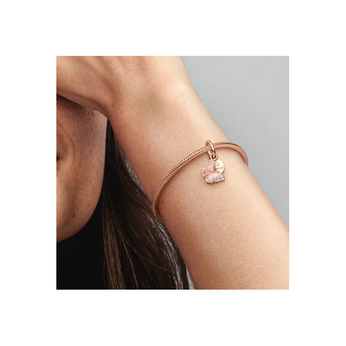 Juweel PANDORA MOMENTS BUTTERFLY ROSE GOLDPLATED 782555C01