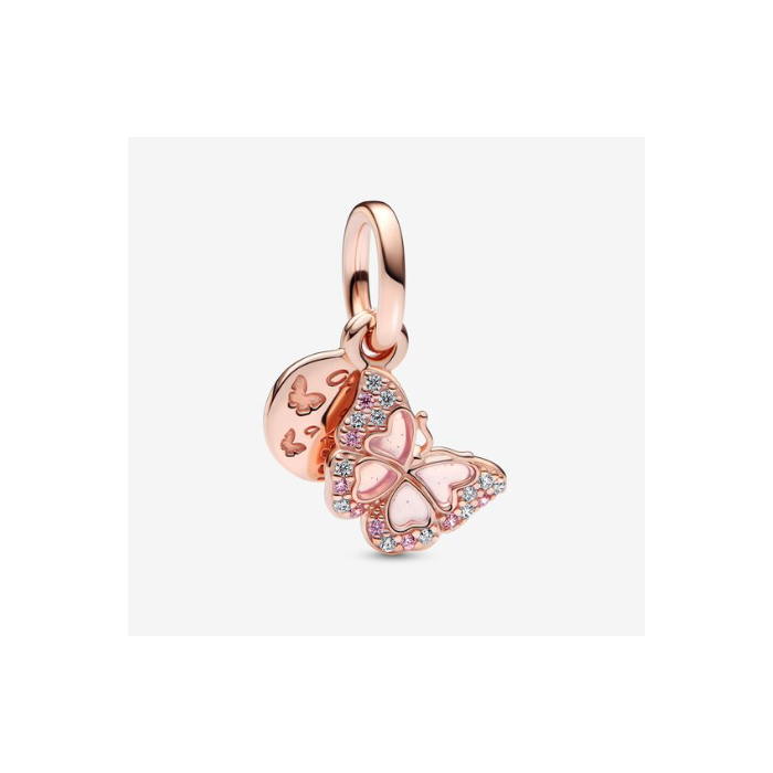 Juweel PANDORA MOMENTS BUTTERFLY ROSE GOLDPLATED 782555C01