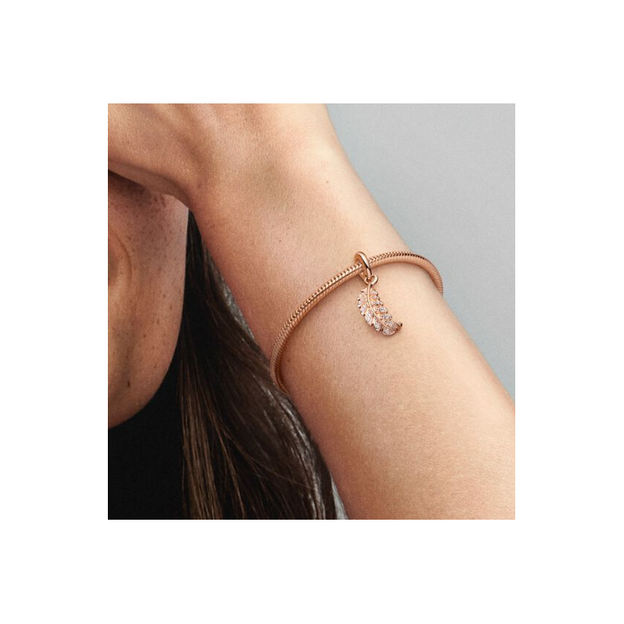 Juweel Pandora Moments Floating Curved Feather Dangle Charm 782578C01